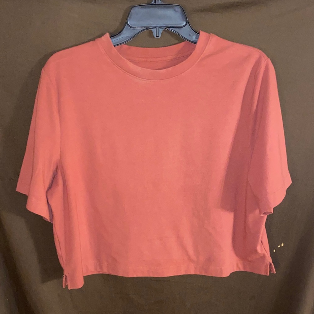A New Day Coral Crop Top